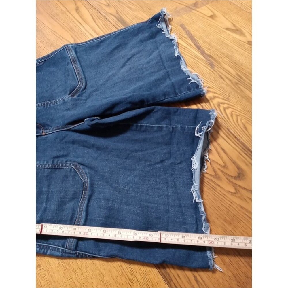 DEMOCRACY Jean Shorts Womens 6 BLUE Summer Spring Preowned Denim Raw Hem Summer - Picture 2 of 7
